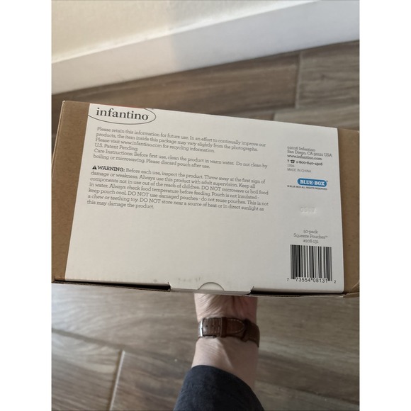 Infantino Fresh Squeezed 50 Pack Squeeze Single-Use Baby Food Pouches 4fl oz. - Picture 4 of 4